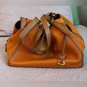 Orange Leather Handbag